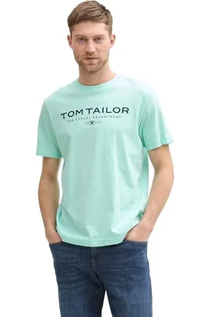 TOM TAILOR Denim TTAEDAN Straight Fit Jeans, Used Mid Stone Blue Denim, 31/32