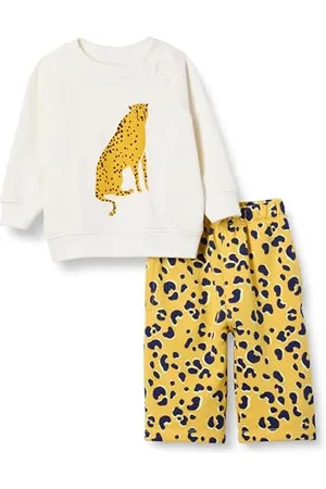 Amazon Unisex Baby Set aus Sweatshirt und Jogginghose aus French Terry, 2er-Pack, , 0 Monate