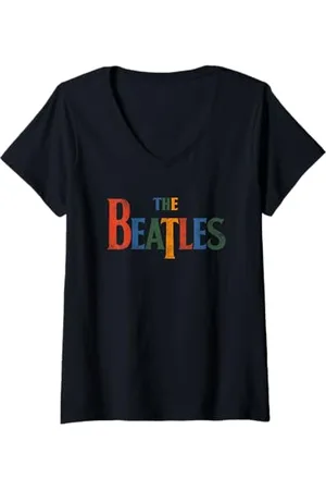The Beatles Damen Die Beatles T-Shirt mit V-Ausschnitt