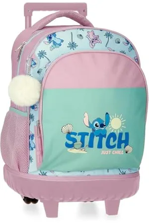 Disney Stitch Just Chill Rucksack, kompakt, 2 Räder, , 33 x 44 x 21 cm, Polyester, von Joumma Bags, , Talla única, Kompakter Rucksack mit 2 Rädern