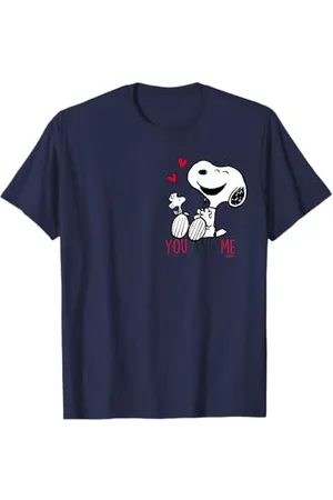 Peanuts Snoopy Woodstock Red Hearts T-Shirt