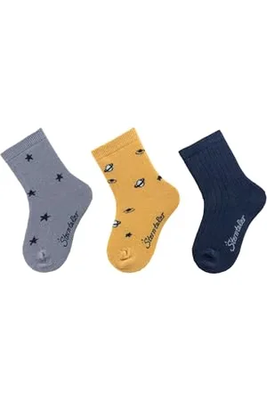 Sterntaler Socken 3er Pack Sterne - Baby und Kindersocken - modische Farben, Muster und Designs - hoher Baumwollanteil - optimale Passform - Vorteilspack Jungen Strümpfe - , Größe 30