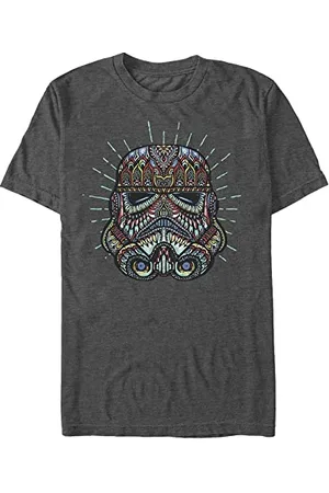 STAR WARS Unisex Trooper Sugar Skull Organic Short Sleeve T-Shirt, , XXL