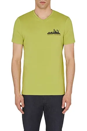 Armani Exchange Herren Slim Fit, Skyline-Logo T-Shirt, , M