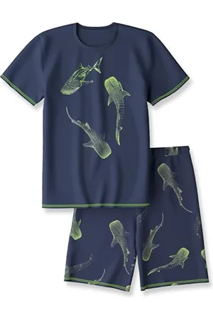 Calida Kids Kurz-Pyjama Kinder, aus 100% weicher Bio Baumwolle, natürliche Temperaturregulierung, pflegeleicht