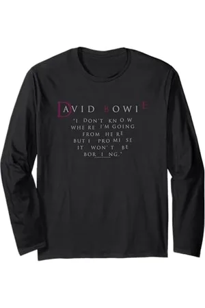 David Bowie Ich verspreche, dass es nicht langweilig wird Langarmshirt