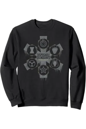 Marvel Thunderbolts Disposable Delinquents Icons Logo Sweatshirt