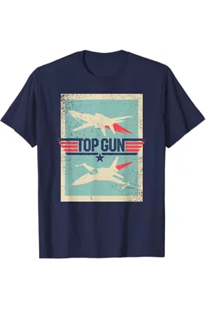 Top Gun Umgekehrter Ausschnitt Vintage T-Shirt