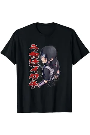 Naruto Shippuden Itachi Posture et Kanji T-Shirt