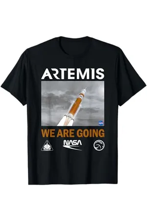 Nasa NASA Artemis Mission We Are Going SLS Worm Insignia Logo T-Shirt
