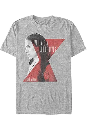 Marvel Unisex Black Widow Lives Of Widow Organic Short Sleeve T-shirt, , S