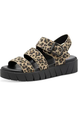 QS by s.Oliver Damen Sandalen mit Dicker Sohle modern, Mehrfarbig , 37 EU