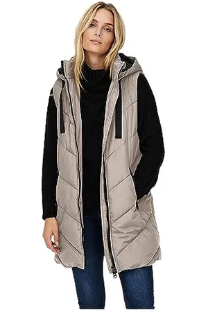 JDY Damen SKYLAR Padded Hood Waistcoat OTW NOOS Jacke, , S