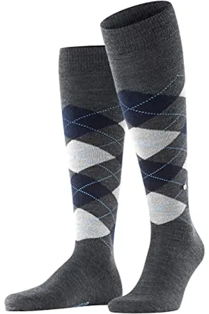 Burlington Herren Kniestrümpfe Edinburgh M Kh Wolle lang gemustert 1 Paar, , 40-46