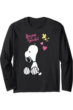 Peanuts Snoopy Woodstock Bonjour Sweetie Langarmshirt