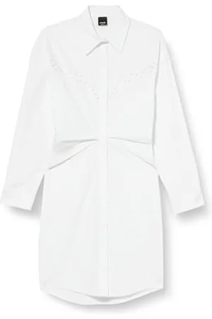Pinko Damen Schauspieler Popeline Stickerei Lässiges Kleid, , 30