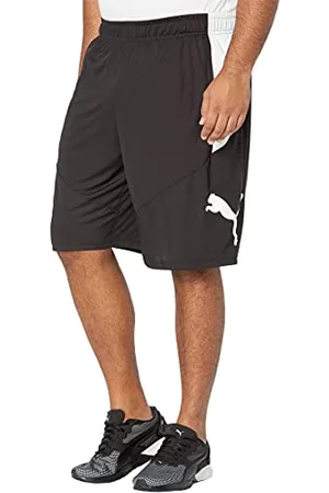 PUMA Herren Cat große Shorts, Black Weiß, Large Hoch