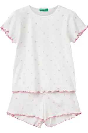 Benetton Mädchen Pig(t-Shirt+Short) 33on0p08a Pyjamaset, , XXS
