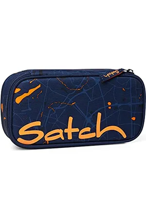 Satch Schlamperbox Federmäppchen extra groß inkl. Trennfach Reißverschlussfach Geodreieck