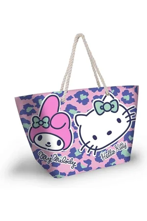 KARACTERMANIA Sanrio Hello Kitty Safari-Soleil Strandtasche, Rosa, 52 x 37 cm