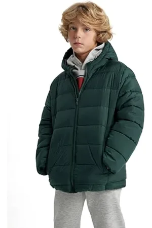 DeFacto Kinder Winterjacke - Jacken für Jungen Regular Fit Hooded