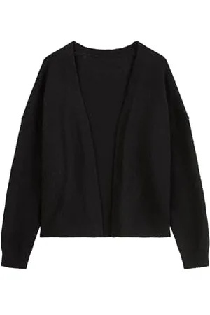 Marc O’ Polo Marc OߴPolo Denim Damen Cardigan aus Bio-Baumwolle Relaxed Fit, Schwarz (Black), S