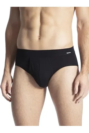 Calida Cotton Code Slip, Komfortbund mit Eingriff Herren, mit überzogenem Bund