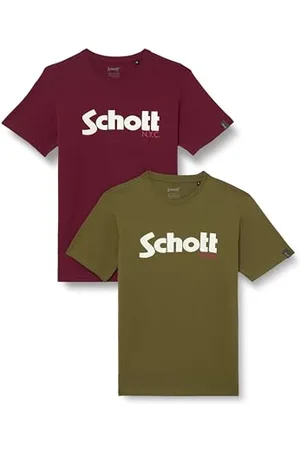 Schott NYC Herren Tspklogo T-Shirt, , M