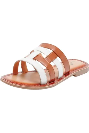 Dreimaster Vintage Damen Ledersandalen, , 37 EU