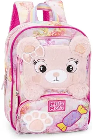 FRANCO COSIMO PANINI MOFU MOFU - Offizieller Mofu Mofu Rucksack für Mädchen, ideal für Kindergarten und Freizeit, mit gepolsterten Schultergurten, wärmegeformter Rückseite und Boden, mit praktischen Reißverschlüssen, 23 x