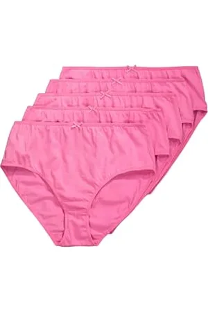 Ulla Popken Damen große Größen Übergrößen Plus Size Midislips, 5er-Pack, einfarbig, bis Gr. 66/68