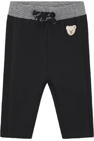 Steiff Jogginghose EU Größe 80 Navy, Jogging Hose, Kleinkinder Sweatpants aus Baumwolle, Sport- und Freizeit Hose für Kinder, Bequeme und weiche Trainingshose, waschmaschinenfest