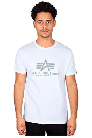 Alpha Industries Herren Basic T-Shirt, Blickdicht, Jet Stream White, 3XL