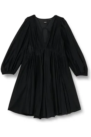 Pinko Damen Beowulf Kleid Voile Seide Baumwolle Cocktailkleid, , 30