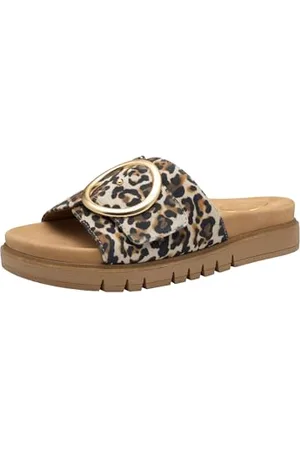 Tamaris Comfort Damen Pantoletten aus Leder Elegant, Mehrfarbig , 39 EU