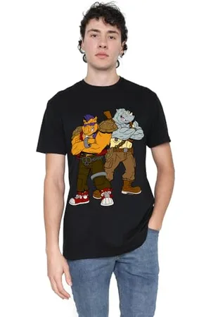 Teenage Mutant Ninja Turtles Unisex TMNT Bebop and Rocksteady T-Shirt, , 4XL