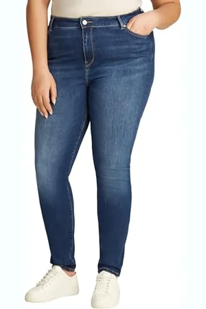 Tommy Hilfiger Damen Jeans Hose New Doreen Harlem Skinny Fit, Blau (New Doreen), 48