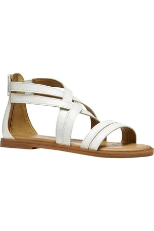 Geox J Karly Girl Sandal, White, 29 EU