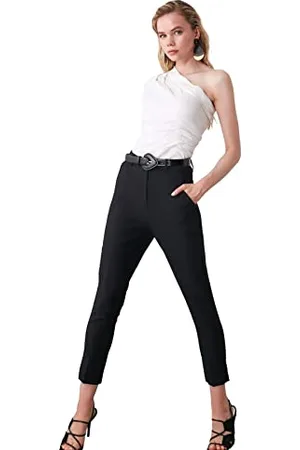 Trendyol Damen Steinzigarettenhose Pants, , 40 EU