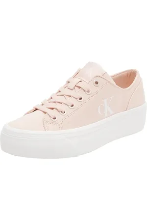 Calvin Klein Damen Vulc Flatform CV MG YW0YW01763 Low Top, Pink (Silver Peony/Bright White), 37 EU