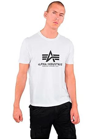 Alpha Industries Herren Basic T-Shirt, Weiß ( 09), Medium