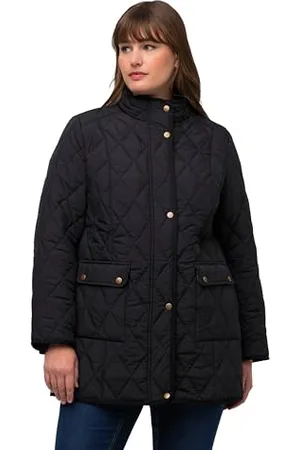 Ulla Popken Damen Landhaus Steppjacke mit Fasan-Futter Jacke, , 42-44