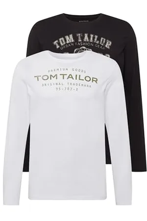 TOM TAILOR Herren 1034857 Langarmshirt Im Doppelpack, , XL EU