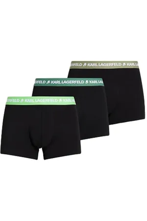 Karl Lagerfeld Logo Trunk Colorband (3 Pack), Green, Men, Underwear