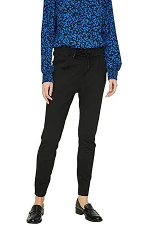 VERO MODA Stoffhose Elegante Stretch Business Pants Lockere Hose mit Kordelzug VMEVA, Farben: ,Größe Damen:L/L30,Z - Länge L30/32/34/36/38:L30
