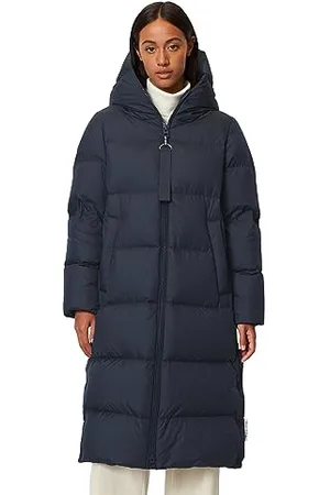 Marc O’ Polo Damen 309087471075_899_42 WOVEN COATS, deep blue sea, 42 EU