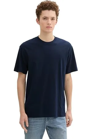 TOM TAILOR Herren Basic Relaxed Fit T-Shirt, , L