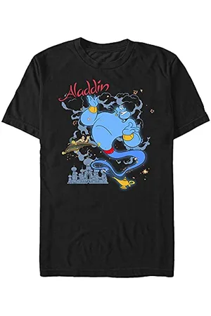 Disney Unisex Aladdin Genie Sparkle 3 Organic Short Sleeve T-shirt, , XL