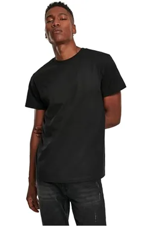 Build Your Brand Mens BY123-Premium Combed Jersey T-Shirt, Black, S