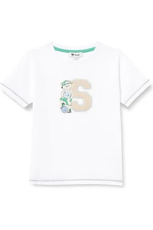 Steiff T-Shirt Kurzarm EU Größe 110 , Kurzarm Shirt, Sommer Shirt für Kinder, Babyoberteil, ideales Basic Shirt, bequem und weich, waschmaschinenfest